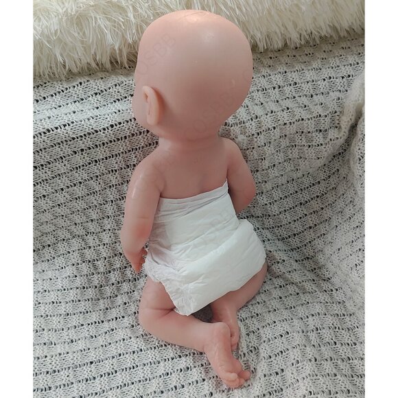 40cm Sleeping Baby 2kg Full Platinum Silicone Eyes Closed Reborn Baby Doll GIRL - Picture 7 of 16